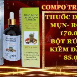 Com bo bot rua mat va tai tao da 50ml