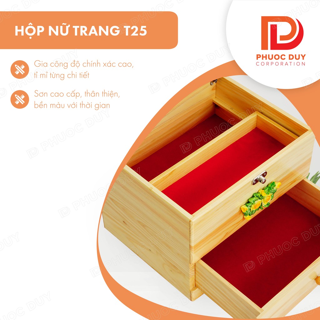 Tủ mini để bàn đa năng - Tủ nữ trang mỹ phẩm T25