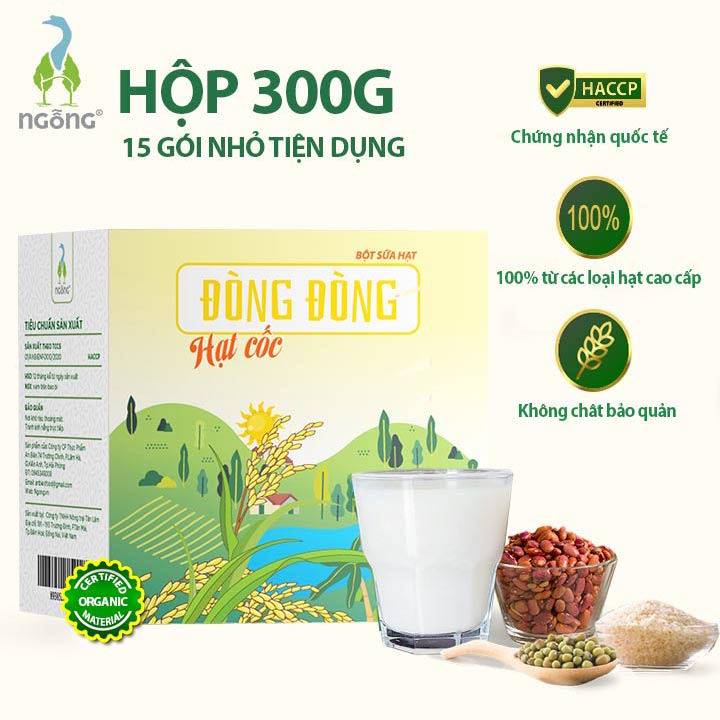 Bột Sữa Hạt Dinh Dưỡng Đòng Đòng Vàng Hạt Cốc Hộp 300gr