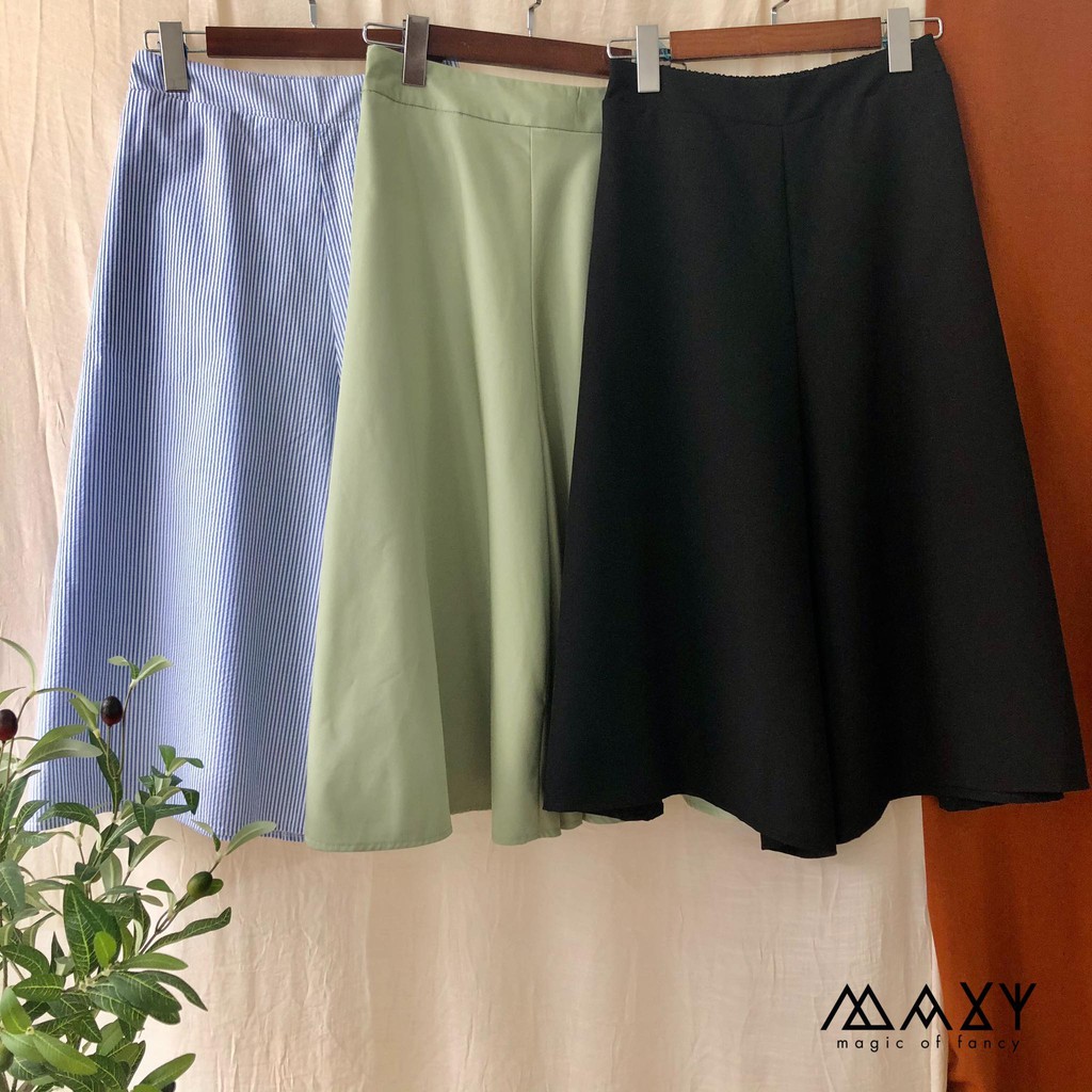Quần nữ ống rộng giả váy trouser Maxy Workshop
