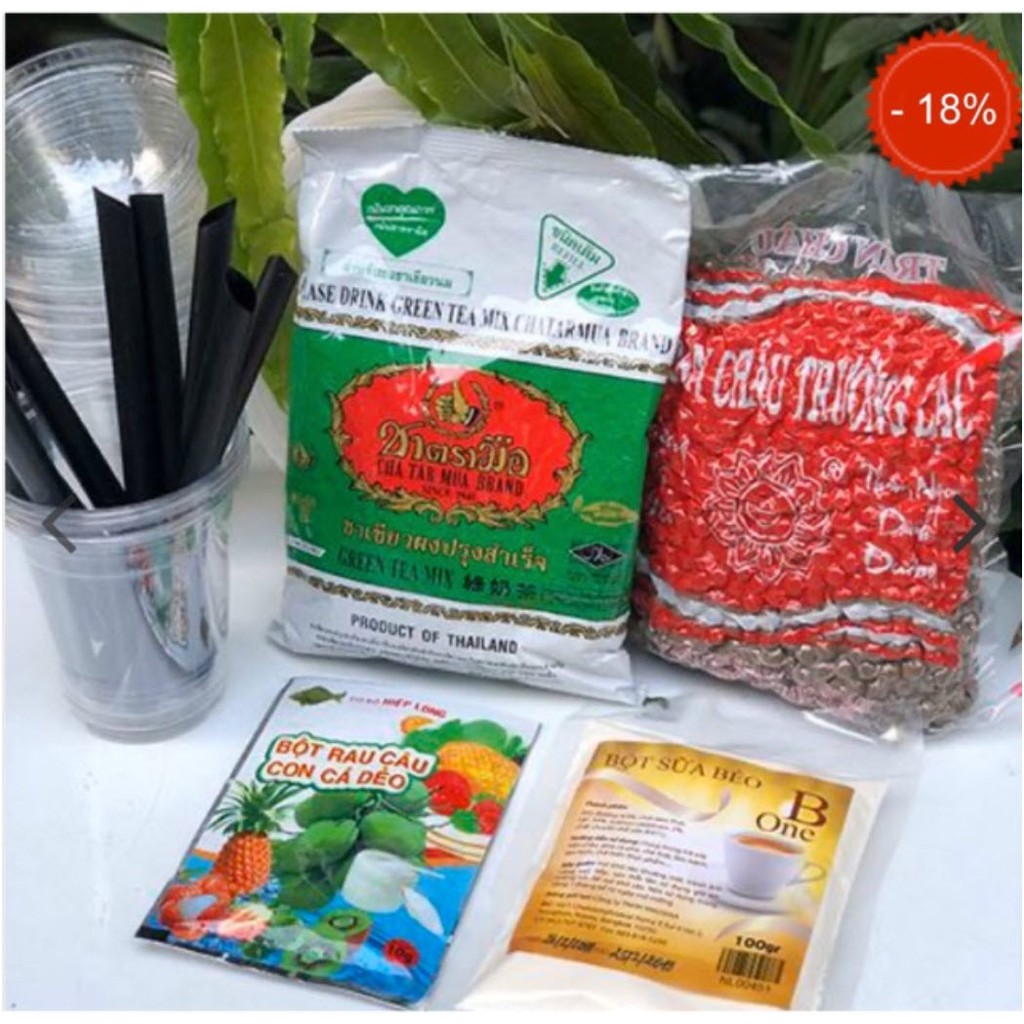 Combo trà Thái trân châu 99k