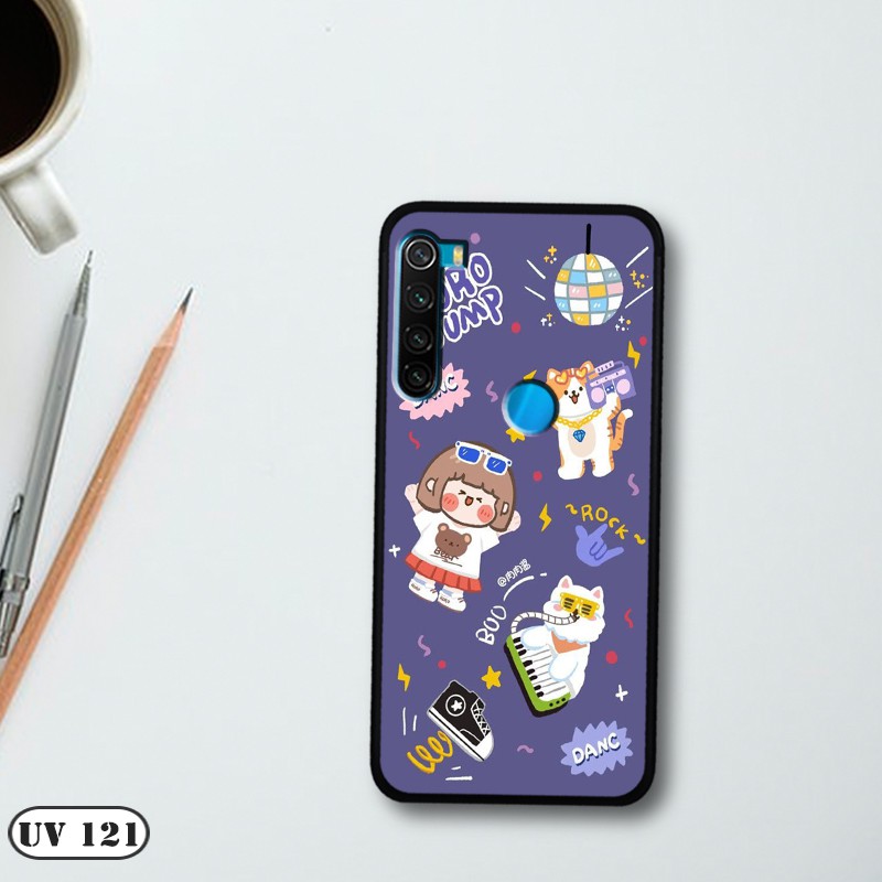 Ốp lưng điện thoại Xiaomi Redmi Note 8  - lưng nhám viền dẻo