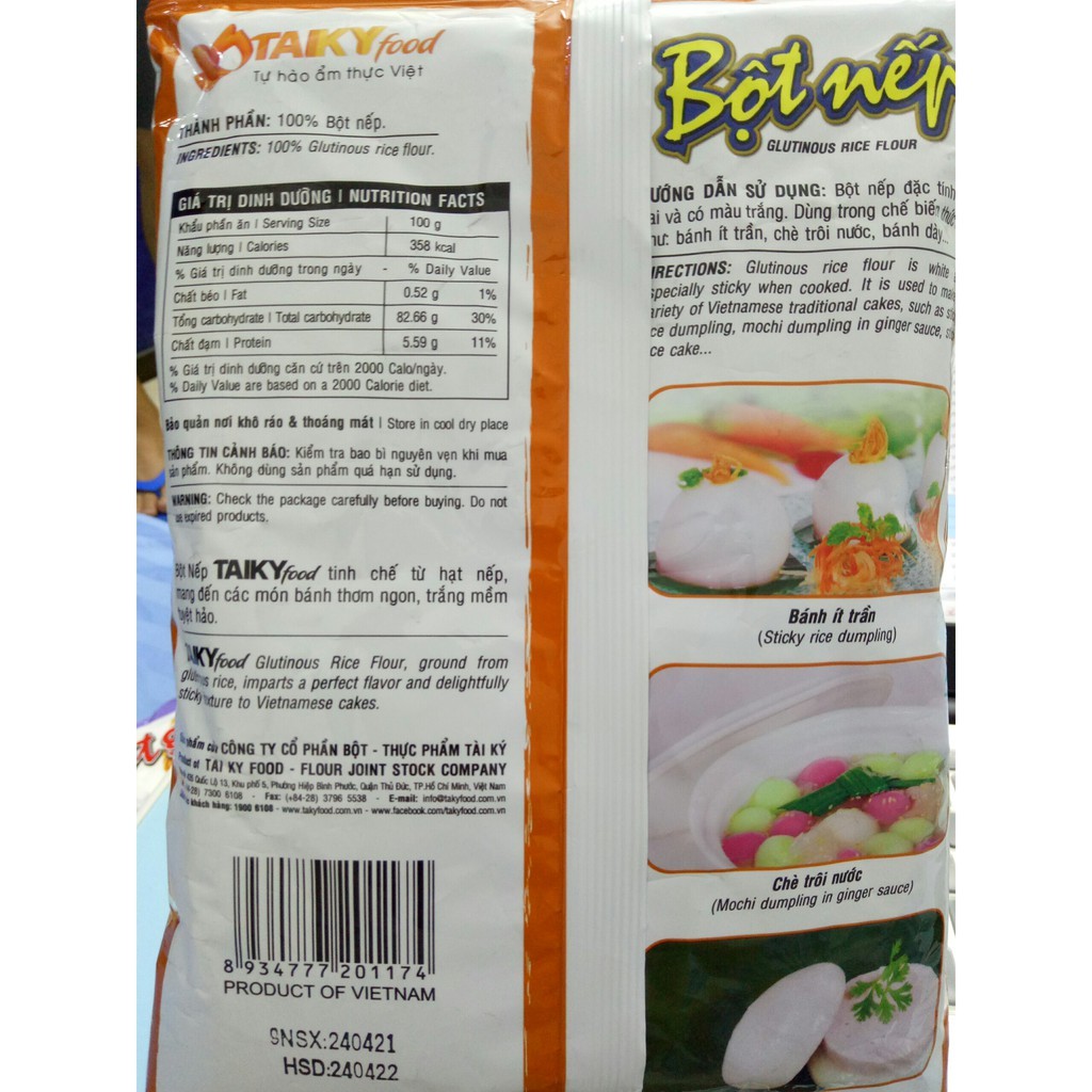 Bột nếp Tài Ký, gói 400g