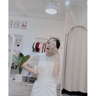ĐẦM TRẮNG CỔ TRÒN RÚT DÂY ĐUÔI CÁ