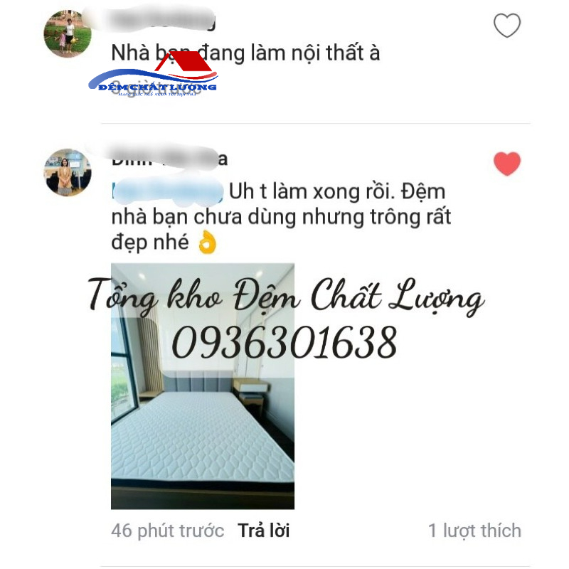 Đệm cao su tổng hợp Bebop Tuấn Anh chính hãng