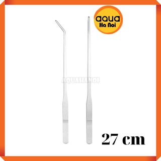 Nhíp inox mũi thẳng/cong 27 cm trồng cây thủy sinh  - Nhíp không gỉ cắm cây, gắp thức ăn