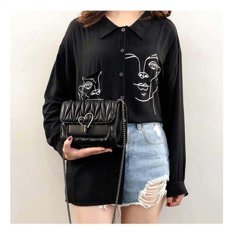 Túi Đeo Chéo Thời Trang HQ Khóa Tim [HÀNG CAO CẤP]