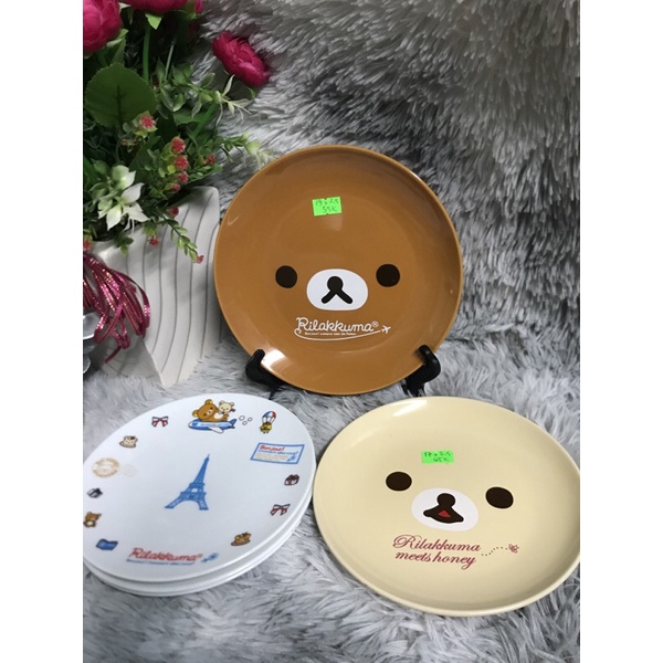 Dĩa gấu Rillakuma size 16cm, 17cm, 19cm
