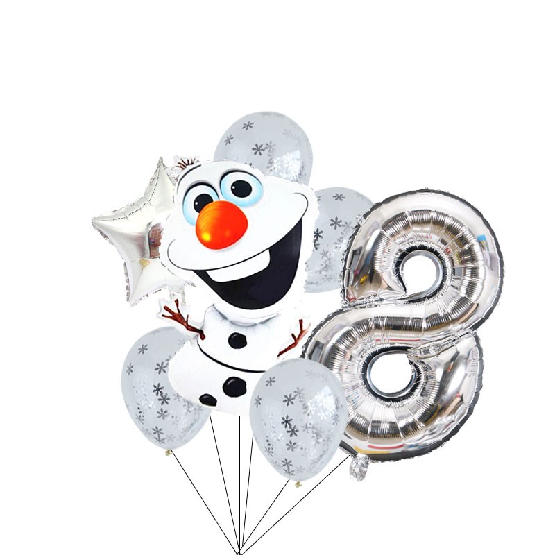 Set 7 Bong Bóng 32inch Hình Công Chúa Disney Trang Trí Tiệc Sinh Nhật Cho Bé