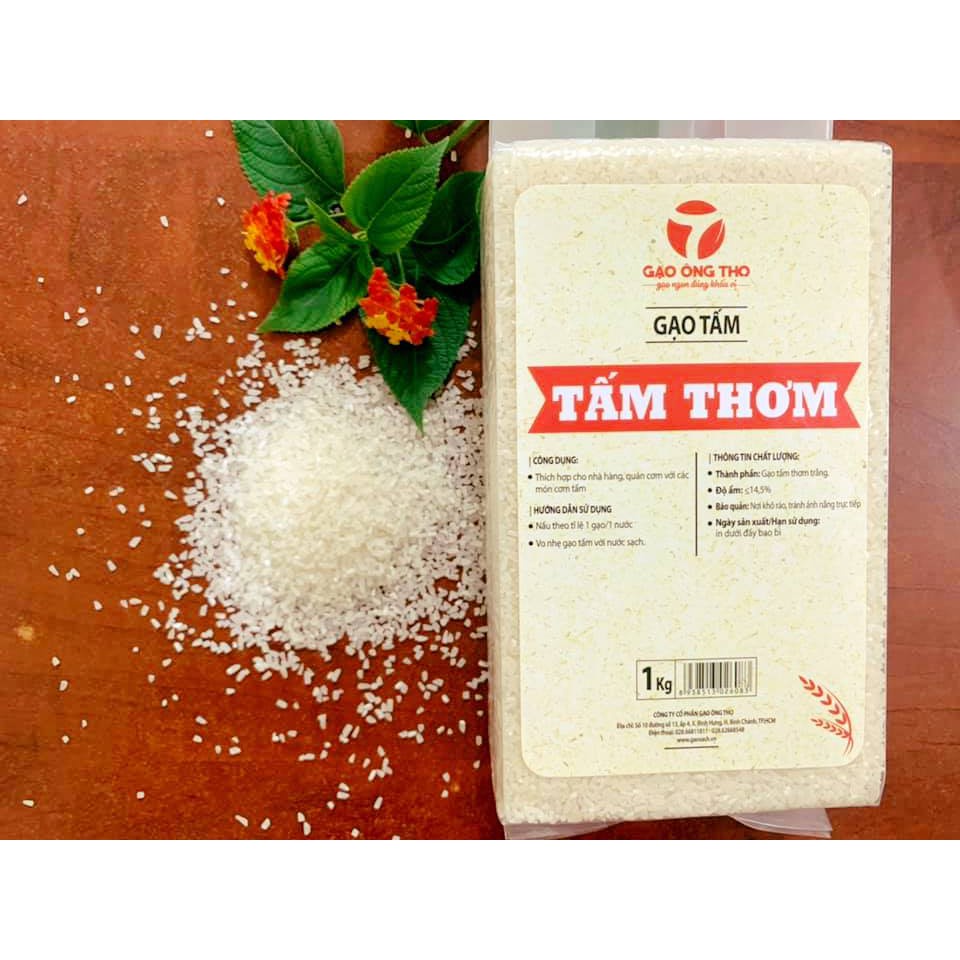 Gạo Tấm Thơm Ông Thọ 1Kg - Dẻo mềm, thơm nhẹ