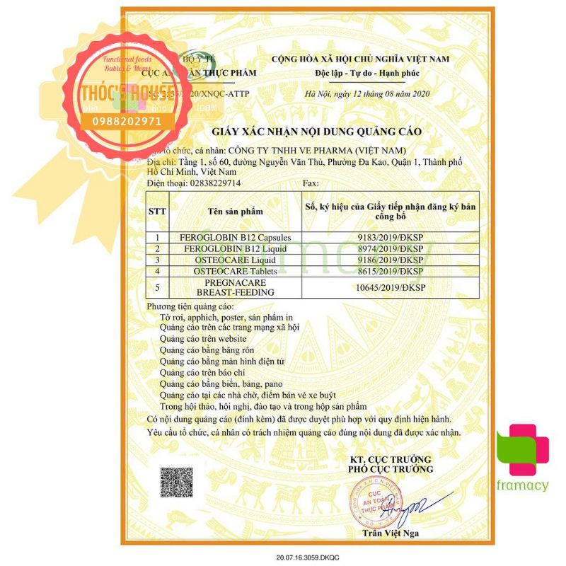 Canxi Osteocare hộp 90 viên