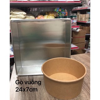 Khuôn nhôm vuông gò liền 24cm