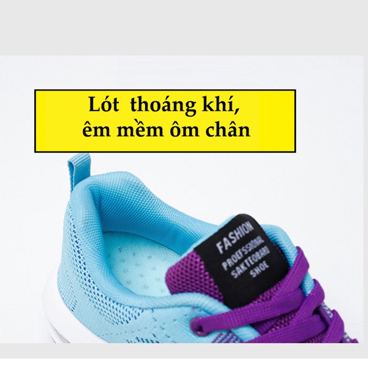 🚛SẴN HÀNG TẠI KHO HÀ NỘI🚛Giày thể thao nữ đi làm ,đi chơi,chạy bộ đế cao su đệm khí êm chân 4 màu MINOKA GTTN02