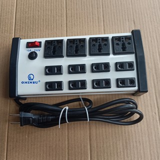 Ổ 4 CỬA ĐA NĂNG + 8 CỬA ĐƠN CÓ APTOMAT 2000W DÂY DÀI 2,5M