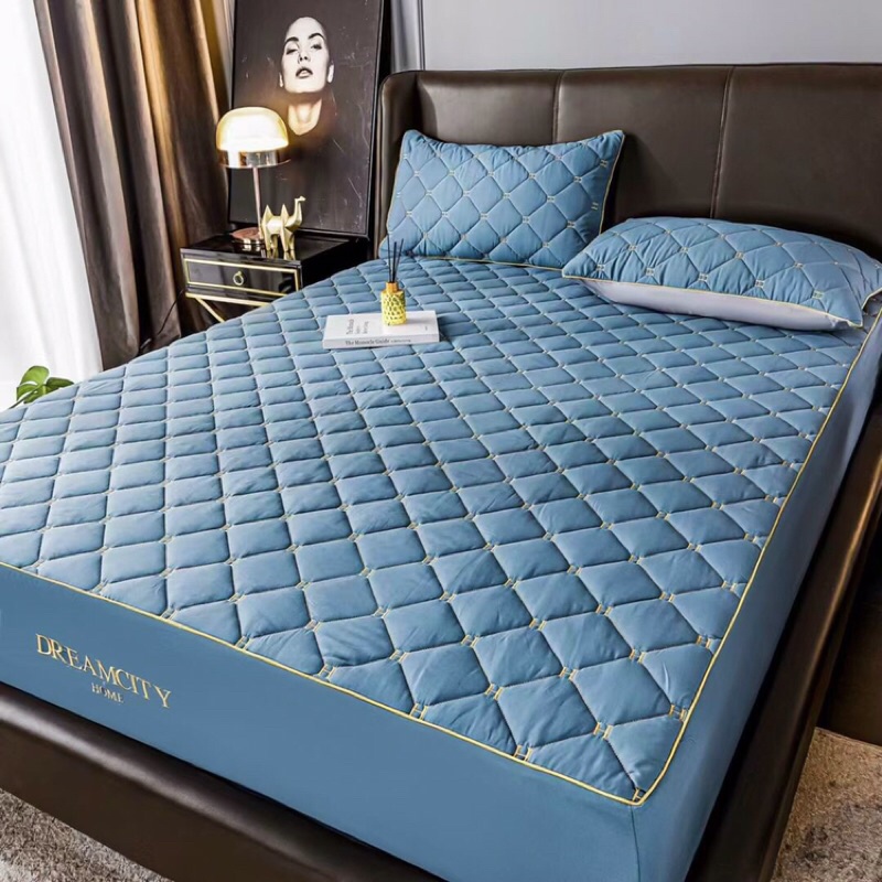 Bộ ga gối chun trần 3 món ga 1m8x2m