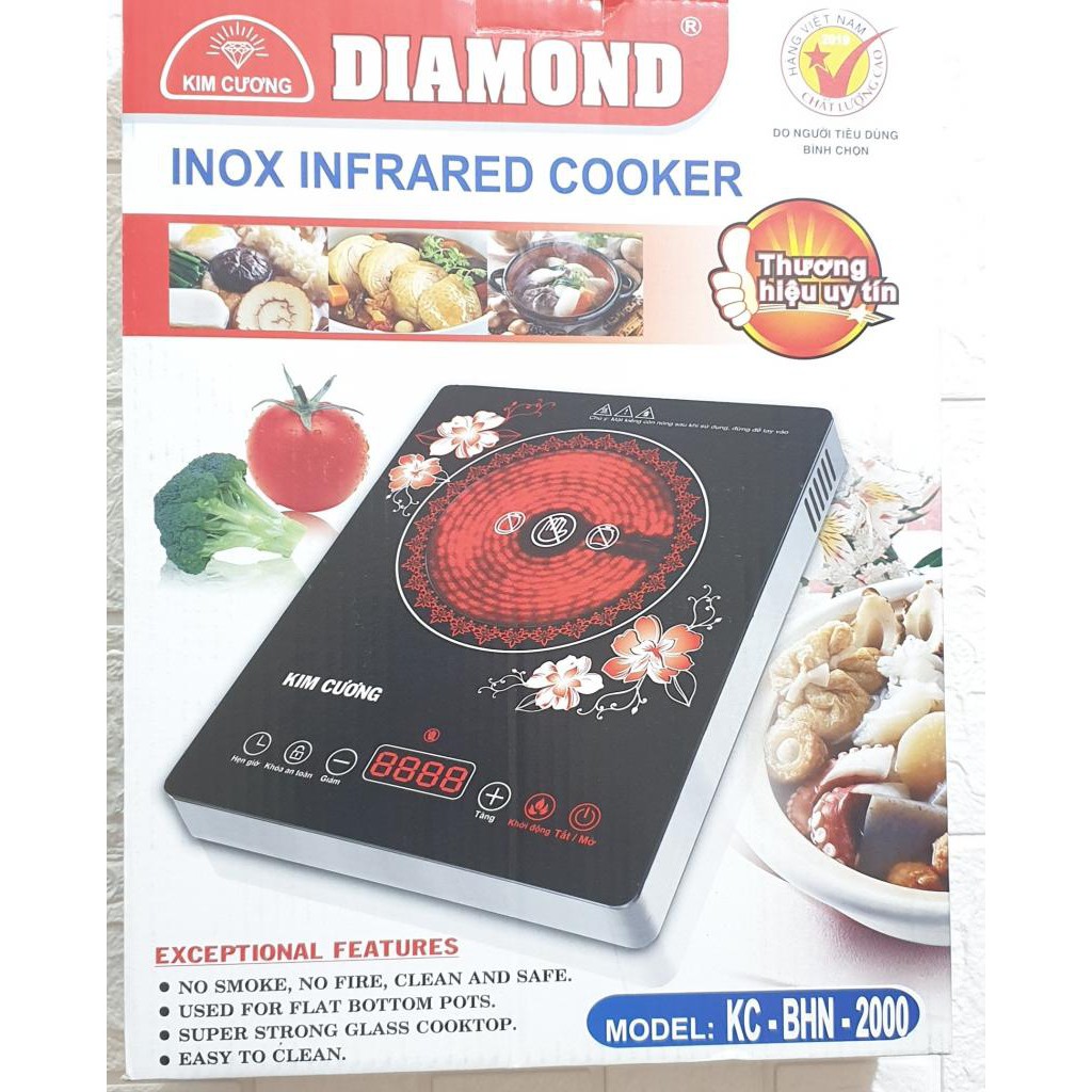 BẾP HỒNG NGOẠI KIM CƯƠNG BHN 2000
