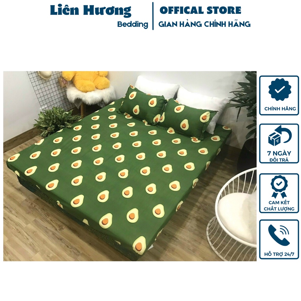 Bộ ga gối cottong poly hoa văn họa tiết dễ thương, Ga trải giường poly giá rẻ đủ kích thước