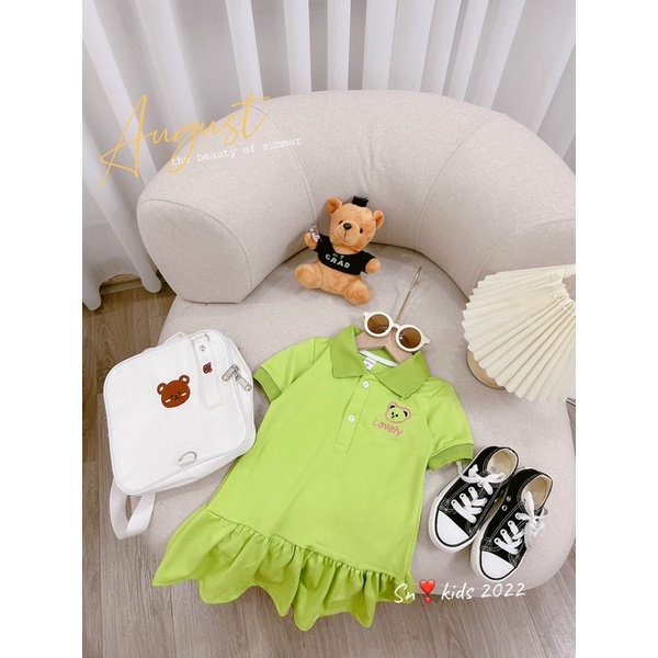 Váy Polo Lovely 3 Màu Cho Bé Gái 8-20kg