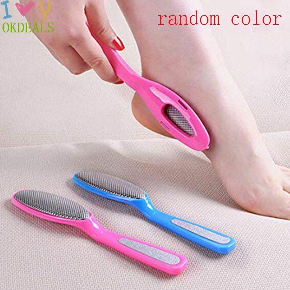 OKDEALS Pro Foot File Stainless Steel Pedicure Care Feet Rasp Dual Sided Callus Beauty Tool Hard Dead Skin Remover