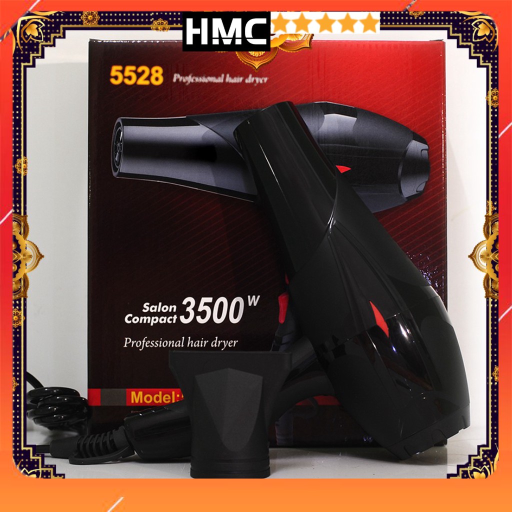 Máy sấy tóc 2 chiều Model 5528 công suất lớn 3500W (Tặng Dụng Cụ Tạo Kiểu)