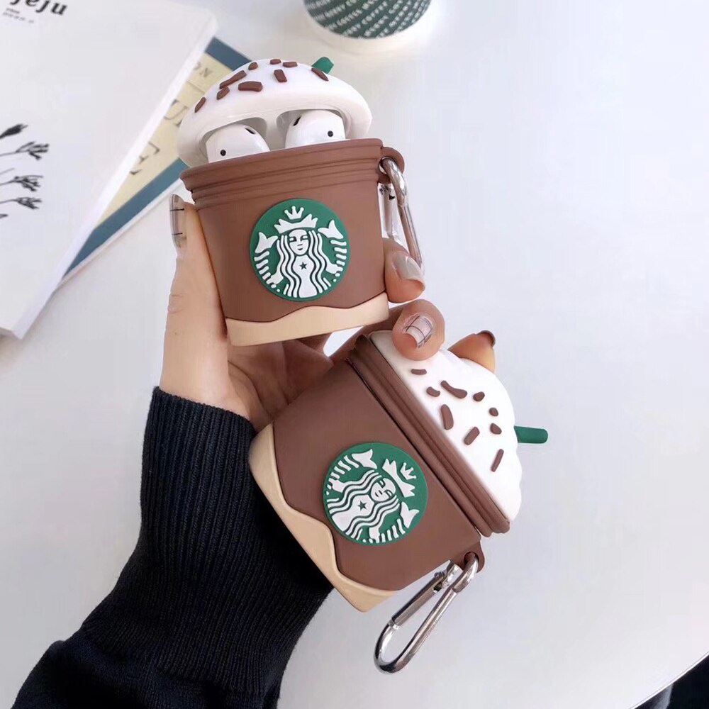 Starbucks Bluetooth Headphone Case for Apple Airpods 1/2/3 Pro Protective Case Classic Retro Coffee Mermaid Goddess Silicone Cover