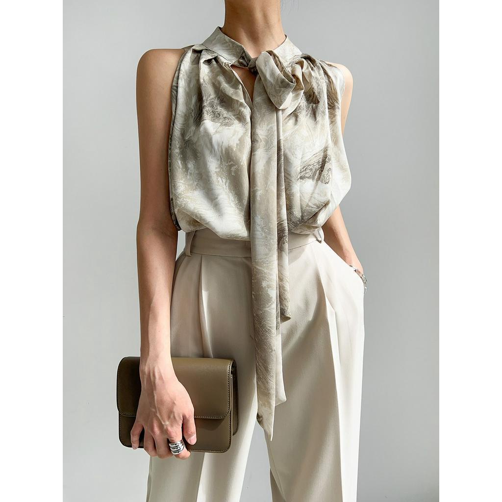 Áo Hai Dây Xếp Ly Thời Trang Mùa Hè Hàn Quốc 63963