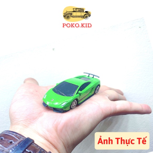Set Ô tô Kim Loại Mô Hình Xe Thể Thao Đồ Chơi Tỉ Lệ 1 / 64 FAST Wheels POKO KID