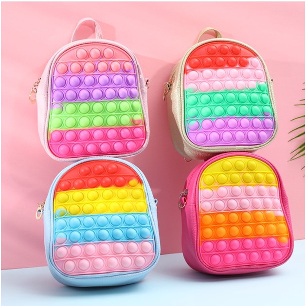 codPop It Fidget Balo, Cặp học sinh bằng silicon, Push Bubble Túi trẻ em, Đồ chơi, Đồ dùng học tập của học sinh quà Giáng sinhyjteam66.vn