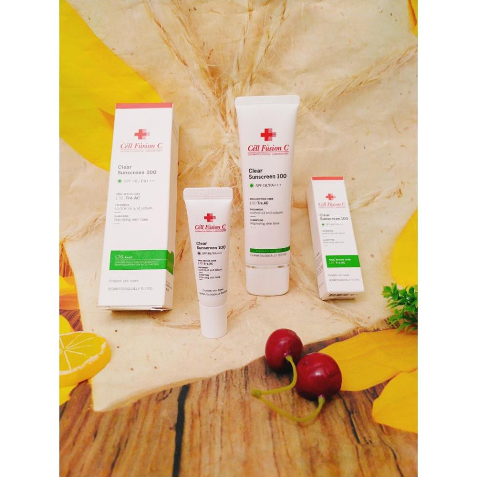 Kem Chống Nắng Vật Lý Cell Fusion C  - Toning Sunscreen - Laser Sunscreen - Clear Sunscreen 10ml - 30ml - 50ml