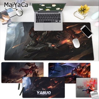Tấm Lót Chuột Và Bàn Phím Chơi Game Bằng Cao Su Silicone Cỡ Nhỏ/Nhỏ/Lớn Hình League of Legends Maiyaca Yasuo