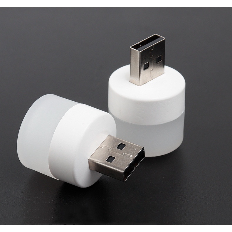 Đèn Ngủ LED USB Hình Tròn Mini Di Động Tiện Dụng