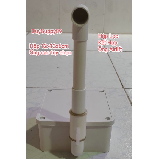 Hộp lọc kết hợp ống airlift