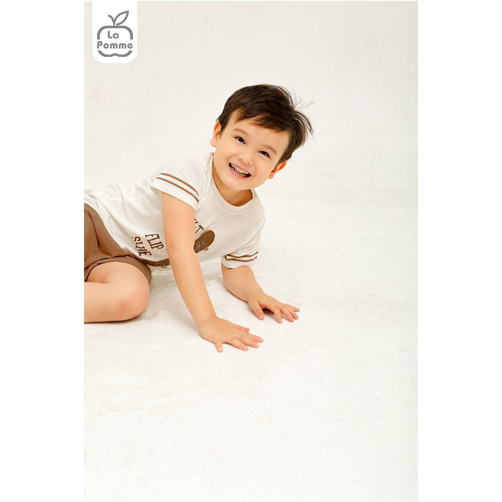 La Pomme- SS238- Bộ cộc tay bé trai Ván trượt 2021- (12M-5Y)