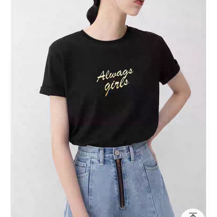 Áo thun nữ cổ tròn chất cotton cao cấp xịn đẹp giá tốt hot hit bán chạy