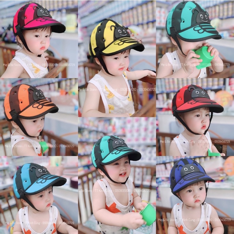 Nón kết bảo hiểm con bọ cho bé