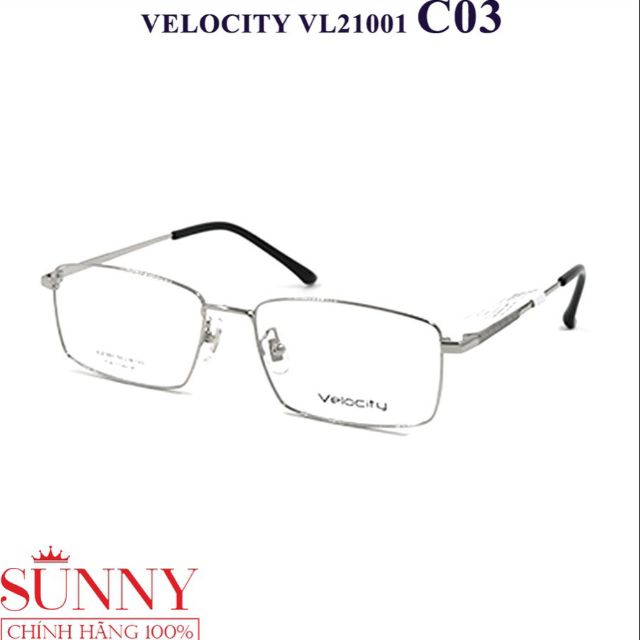 Gọng kính nam nữ thời trang Velocity VL21001 nhiều màu chính hãng