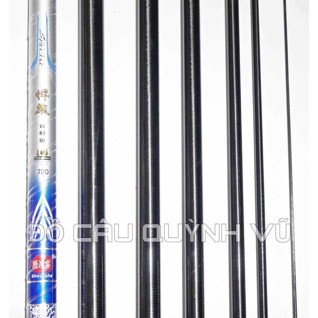 Cần tay săn hàng chính hãng Hãn tộc, cần câu cá trắm, cá chép, cần câu đơn câu đài