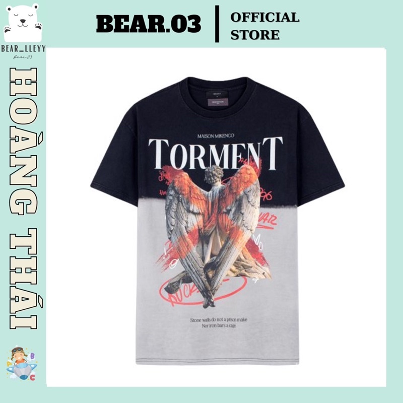 Áo phông nam MIKENCO Torment tshirt , áo thun unisex in hoa tiết 3D from ovesize nam nữ