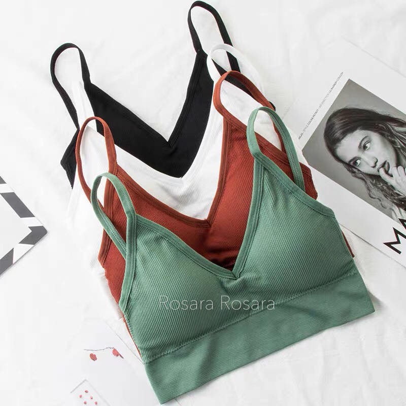 Áo bra vân nâng ngực hở lưng Rosara B32 | BigBuy360 - bigbuy360.vn