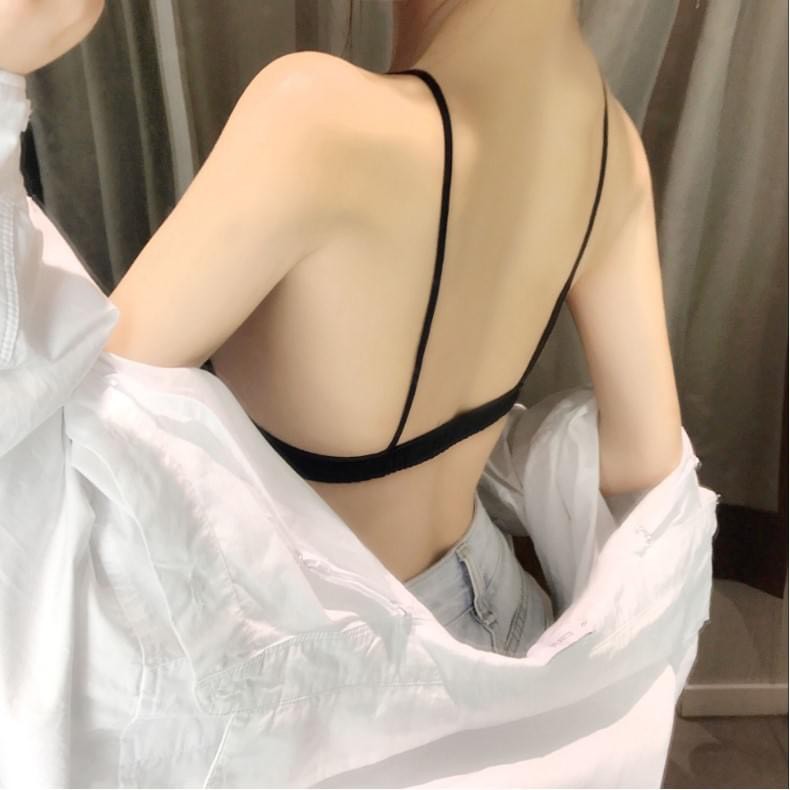 Áo lót bralette satin ren F2-04