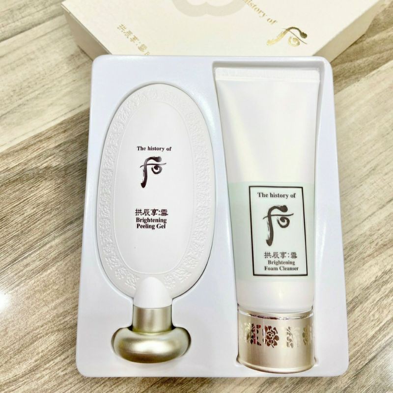 Set tẩy tế bào chết dạng kỳ làm sáng da Whoo Brightening Gel 100ml