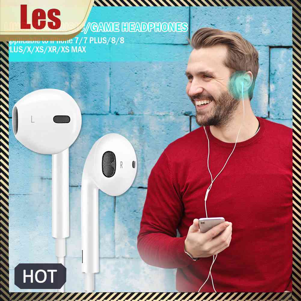 Tai Nghe 8Pin Có Dây Âm Thanh Stereo Sống Động Cho Iphone X