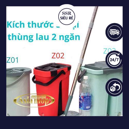 BỘ LAU NHÀ 2 NGĂN TỰ VẮT MYSUTA ( SIZE LỚN 35 x 23 x 39 cm ) TẶNG Kèm 2 miếng lau (PD155199)