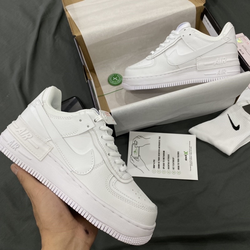 GIÀY AF1 SHADOW ALL WHITE 1:1 SC [ FULL BOX + FREE SHIP ] | BigBuy360 - bigbuy360.vn