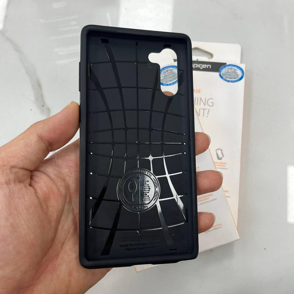 Ốp lưng Samsung Galaxy Note 10 / Note 10+ Spigen Neo Hybrid nút bấm mềm êm tay khi sử dụng