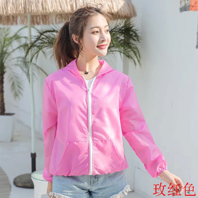 Áo Khoác Chống Nắng Tay Dài Có Khóa Kéo Thời Trang Mùa Hè Cho Nữ