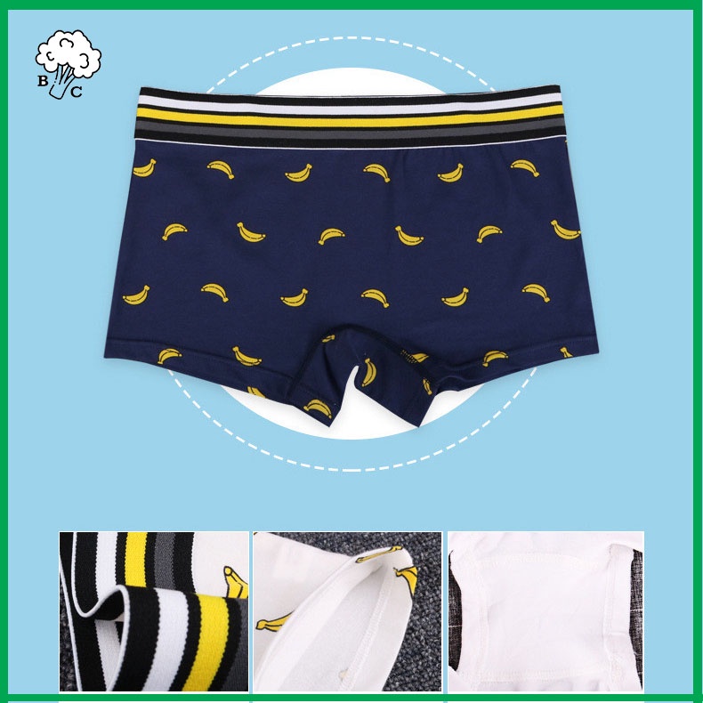 QUẦN LÓT/ QUẦN BOXER NỮ/ TOMBOY/ STRANS HOẠ TIẾT CHUỐI ĐỘC ĐÁO