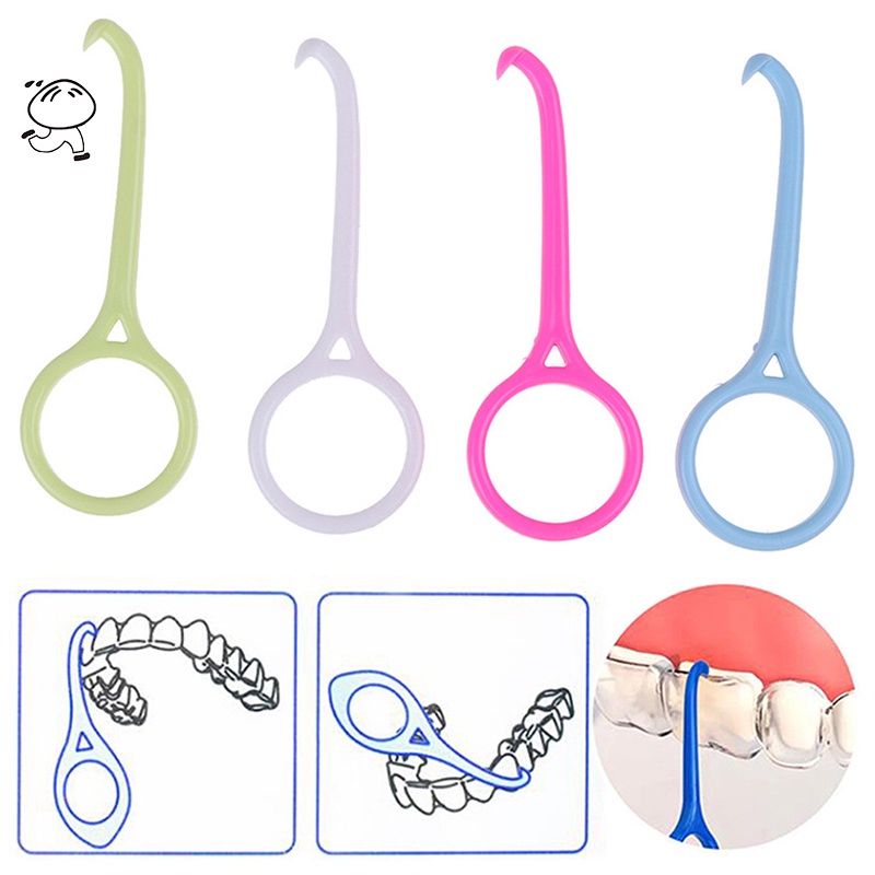 [Hàng mới về] Dây móc niềng răng bằng nhựa kiểu ẩn tháo dễ dàng nhiều màu thiết kế tiện dụng