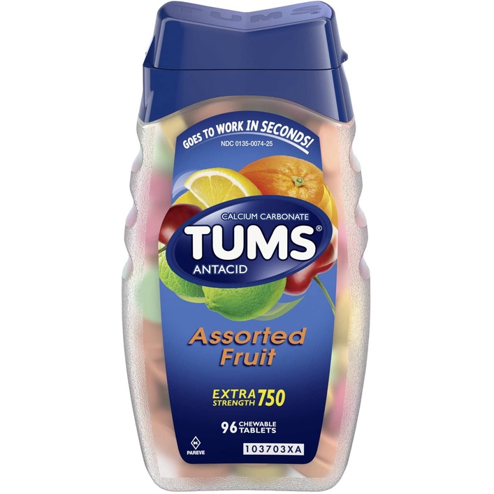 Kẹo nhai khó tiêu Tums Antacid (Extra Strength Fort) - TUMS - 100units - HCMShop