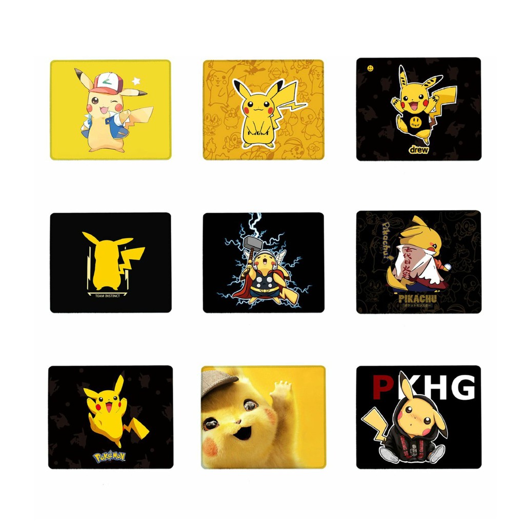 Miếng di chuột in hình PIKACHU miếng kê chuột miếng lót chuột anime chibi dễ thương